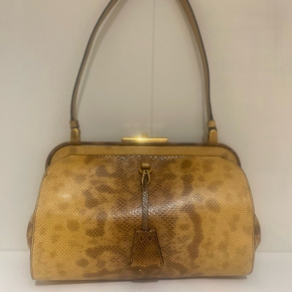 Prada Embossed Python Shoulder Bag - Picture 6 of 13